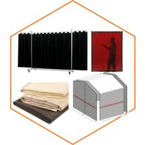 Hegesztőfüggönyök, sátrak, kiegészítők